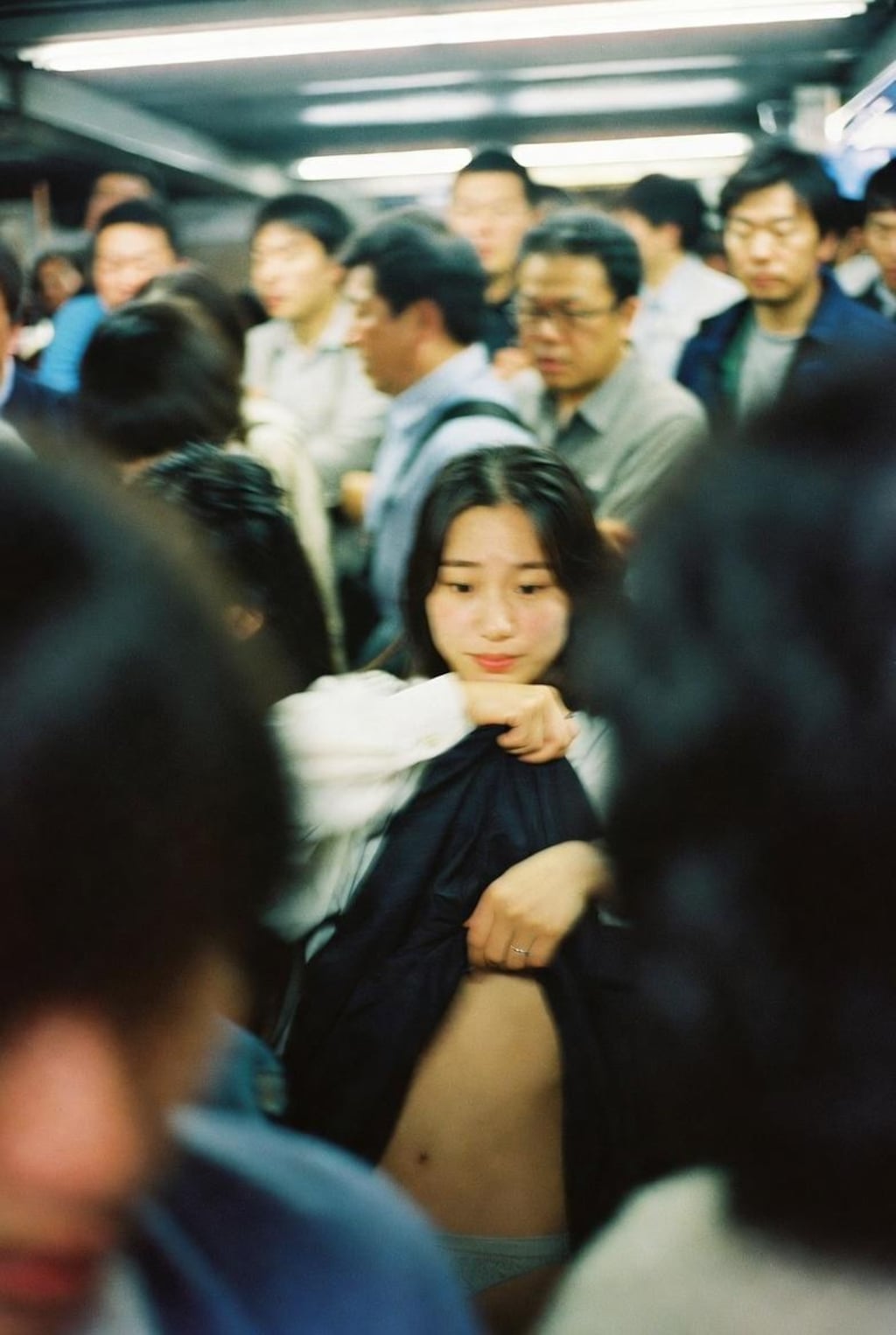 通勤ラッシュ露出