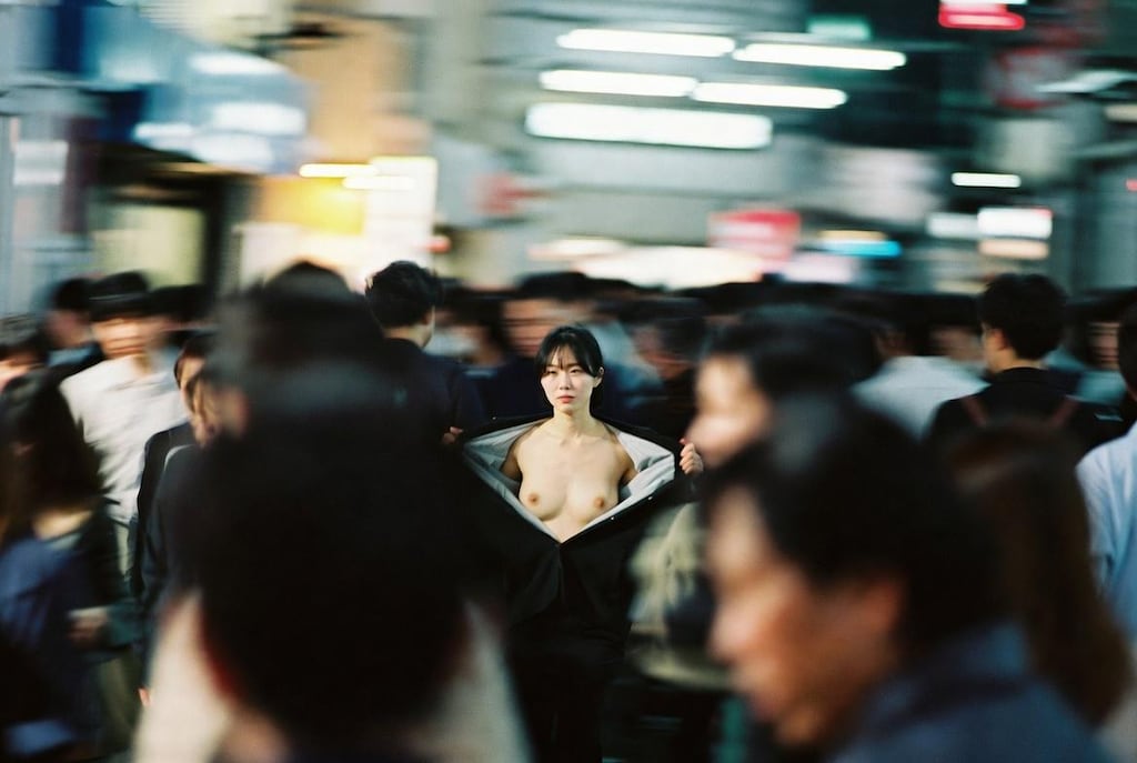 通勤ラッシュ露出