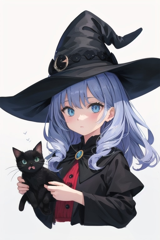 魔女と猫 | の人気AIイラスト・グラビア