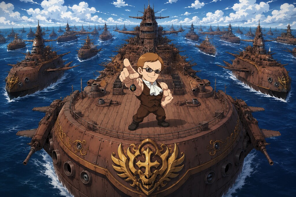 (多重コンボ)1.「む」→「ムキムキのムスカ率いる無敵艦隊」たろう