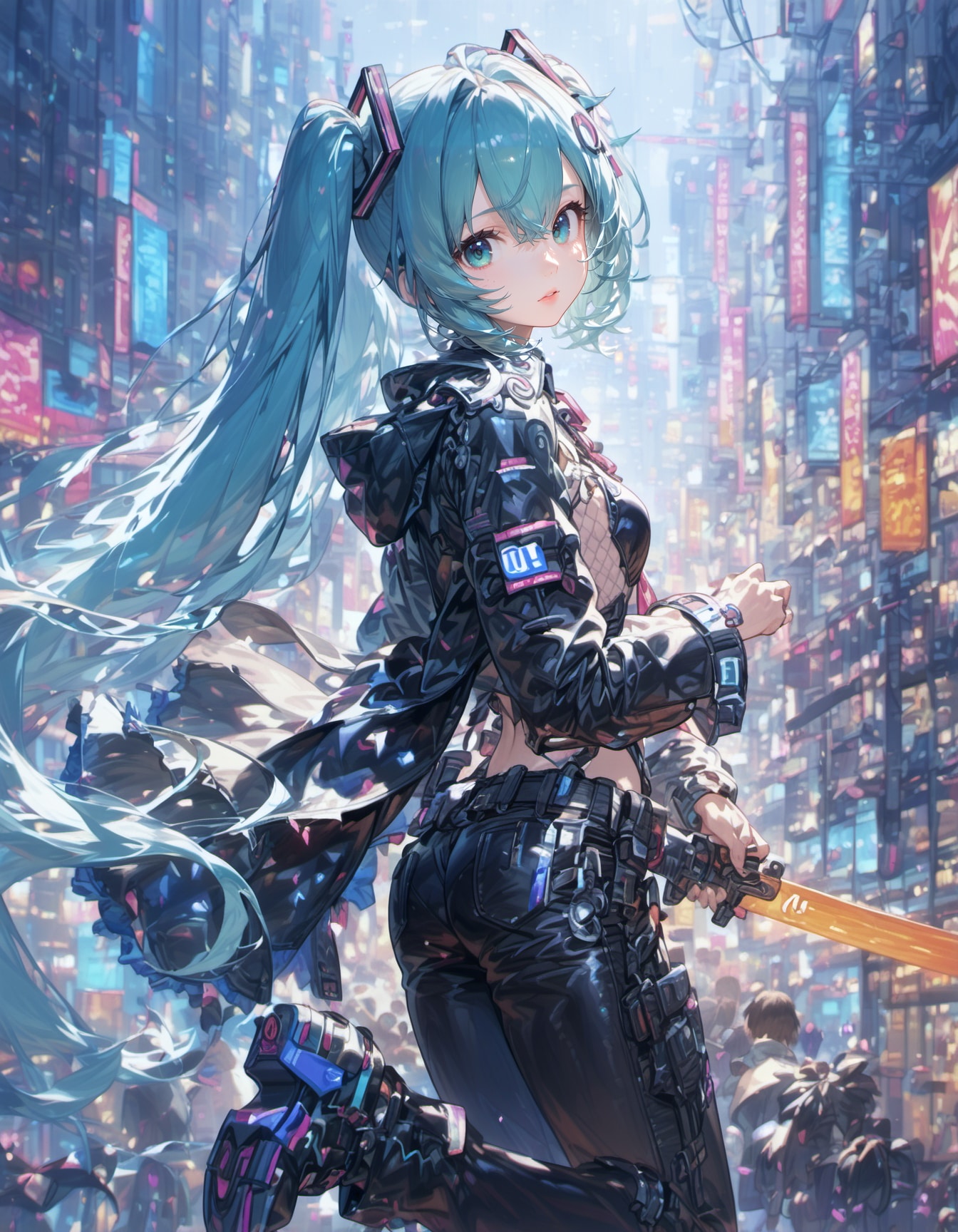 futuristic cityscape | の人気AIイラスト・グラビア