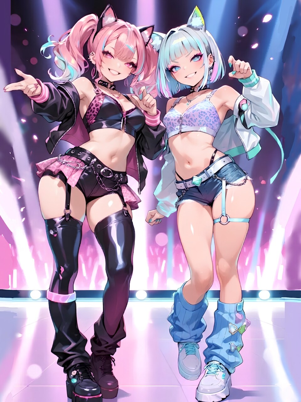 Stage-Ready Rebels | の人気AIイラスト・グラビア