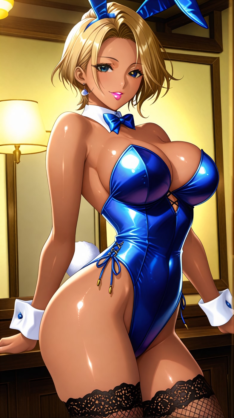 褐色バニーガール19