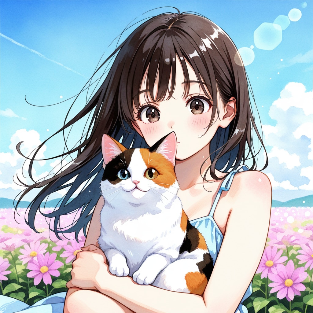 三毛殿と季節の朝散歩（90）MOKA | の人気AIイラスト・グラビア