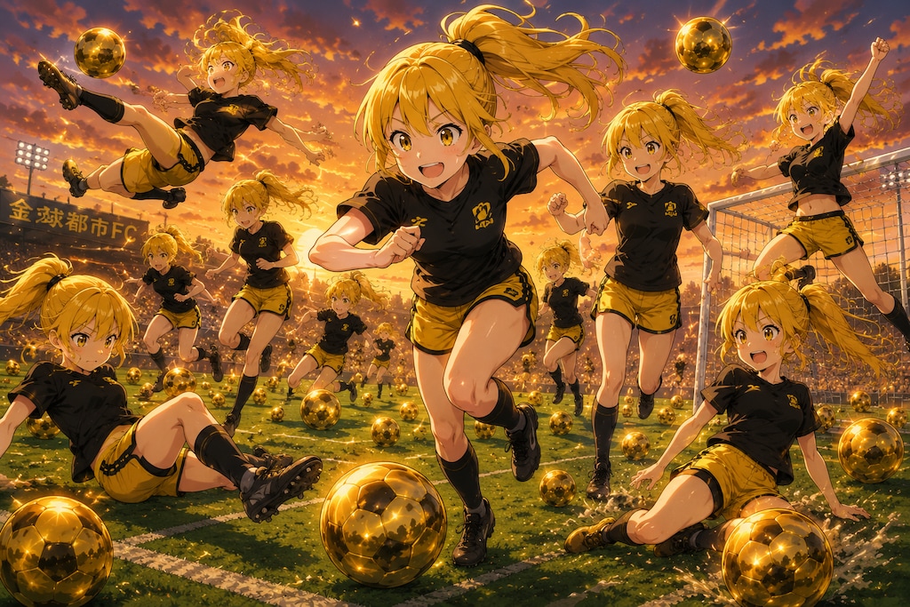 黄ぽにちゃん サッカー