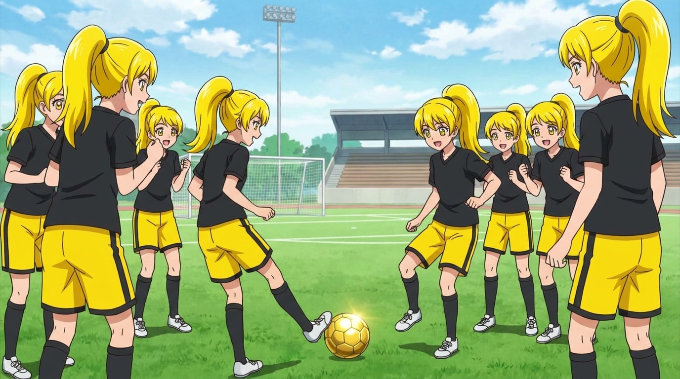 黄ぽにちゃん サッカー