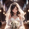 ウエディングドレスの娘 2枚目
