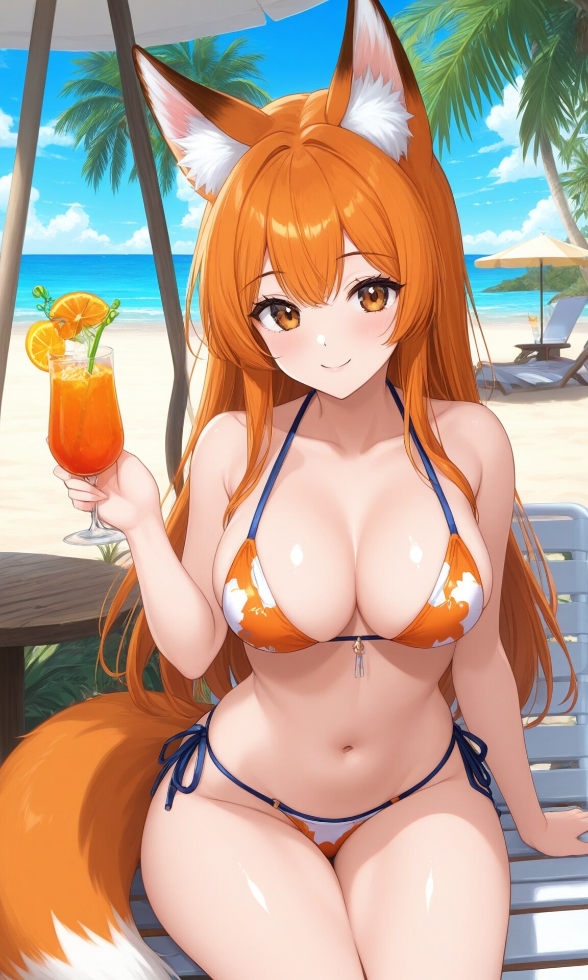 リゾートに来たキツネちゃん