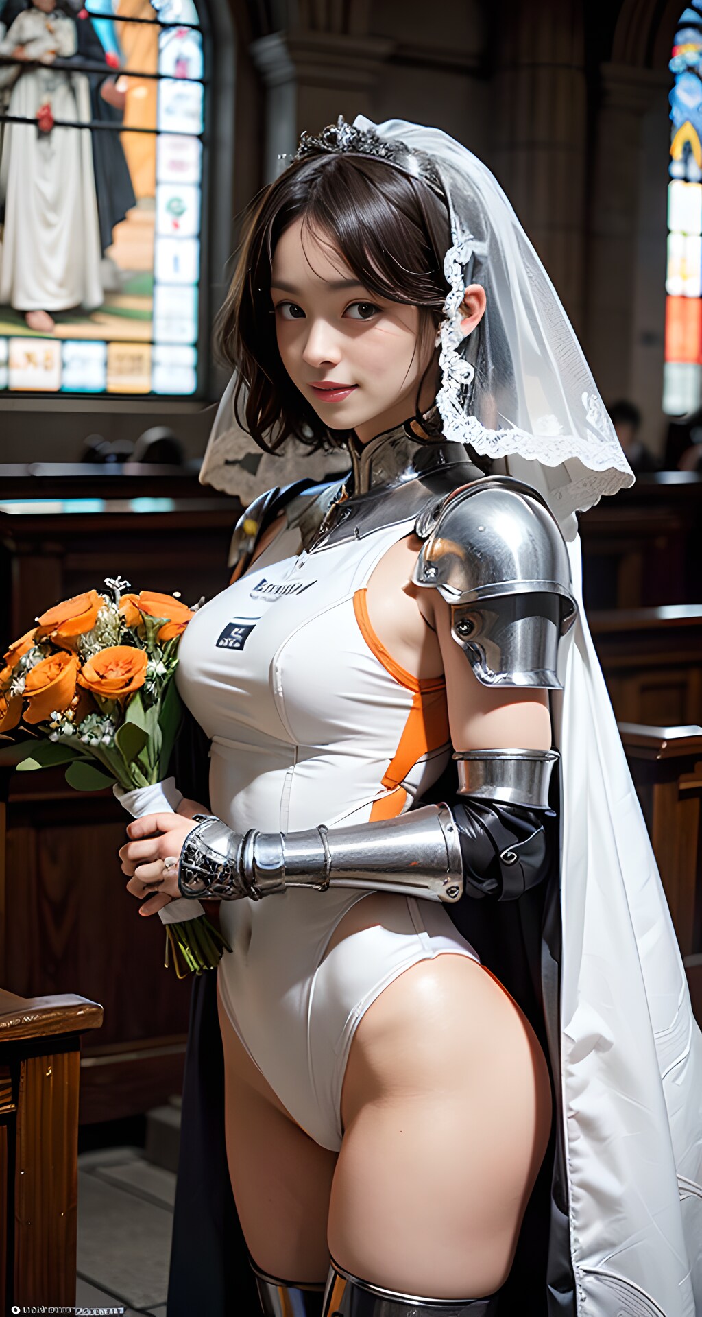 競泳水着 xウェディングオレンジナイト姫1