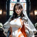 競泳水着 xウェディングオレンジナイト姫1 9枚目