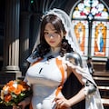 競泳水着 xウェディングオレンジナイト姫1 7枚目