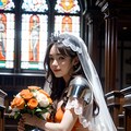 競泳水着 xウェディングオレンジナイト姫1 2枚目