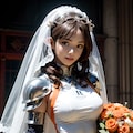 競泳水着 xウェディングオレンジナイト姫1 5枚目