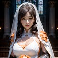 競泳水着 xウェディングオレンジナイト姫1 11枚目