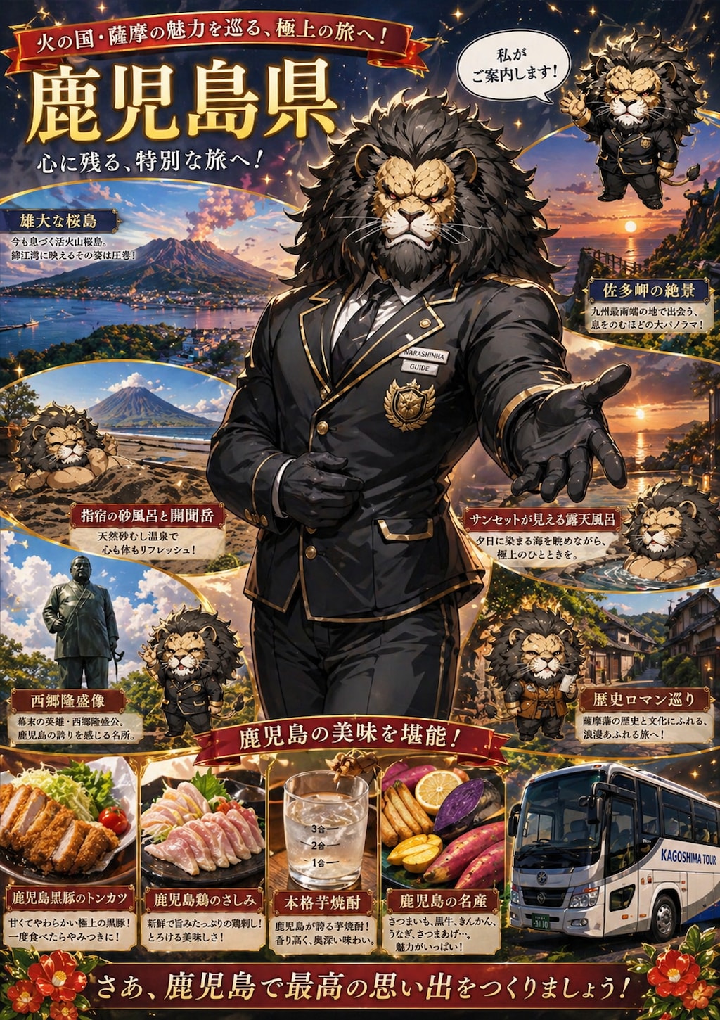 鹿児島におさいじゃったもんせ(おいでください)