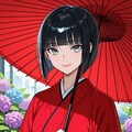 雨の日の女の子 2025　その７ 2枚目