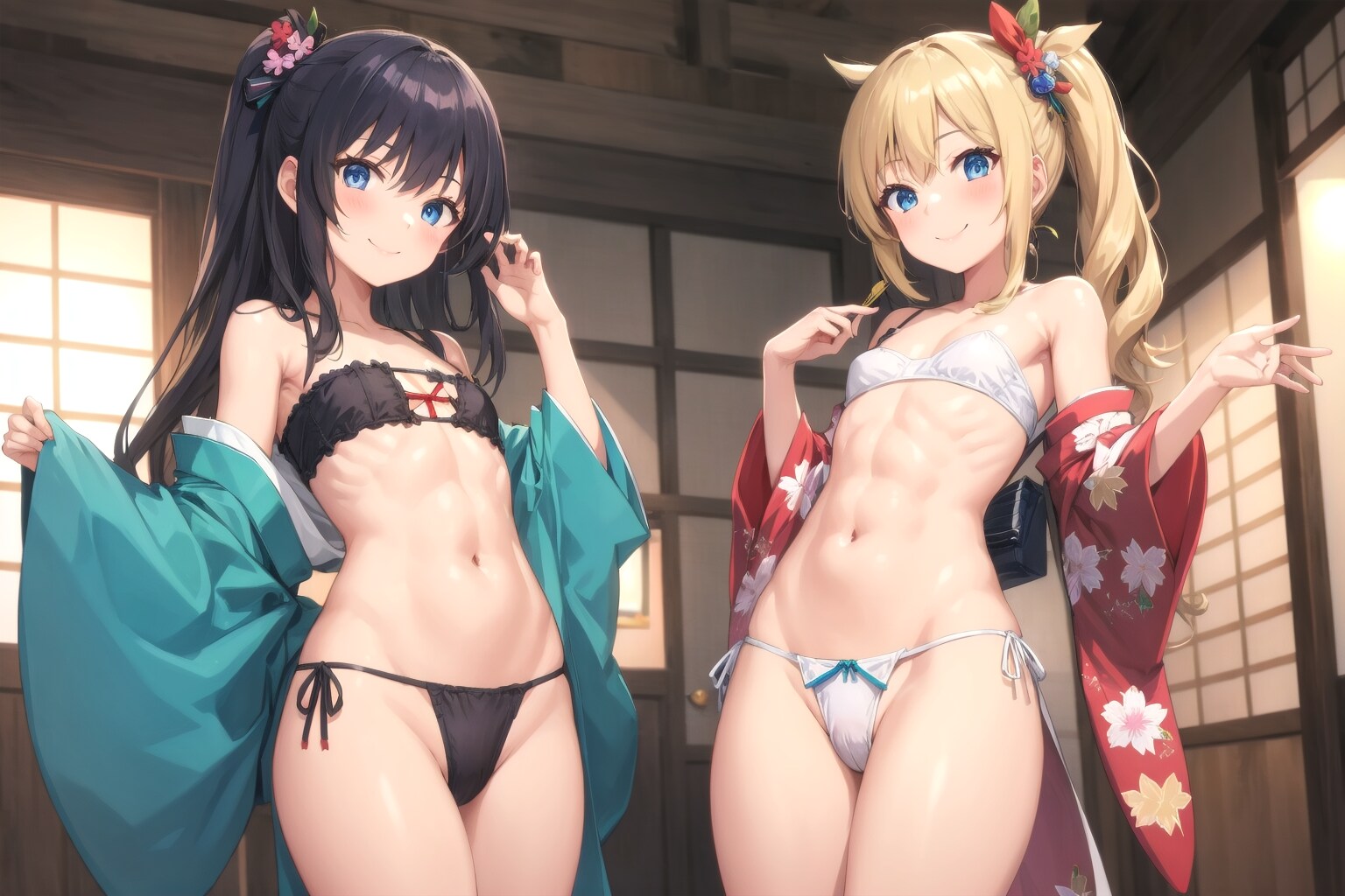 筋肉質な花魁