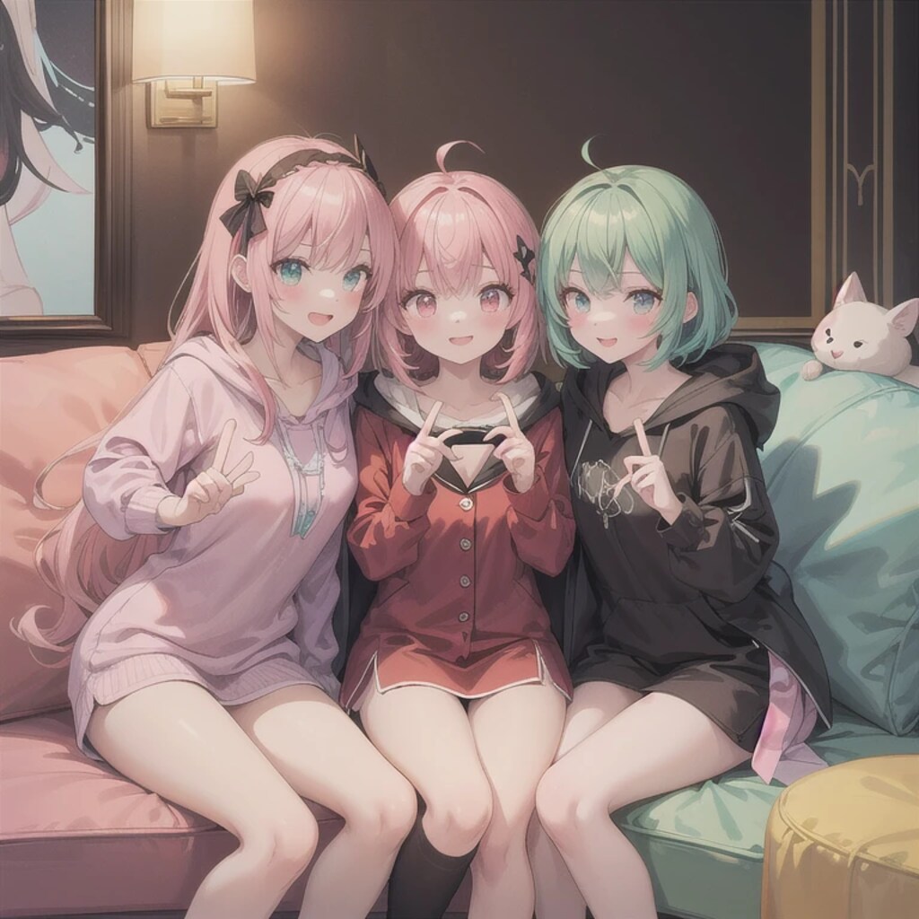 シェアハウスで女子会