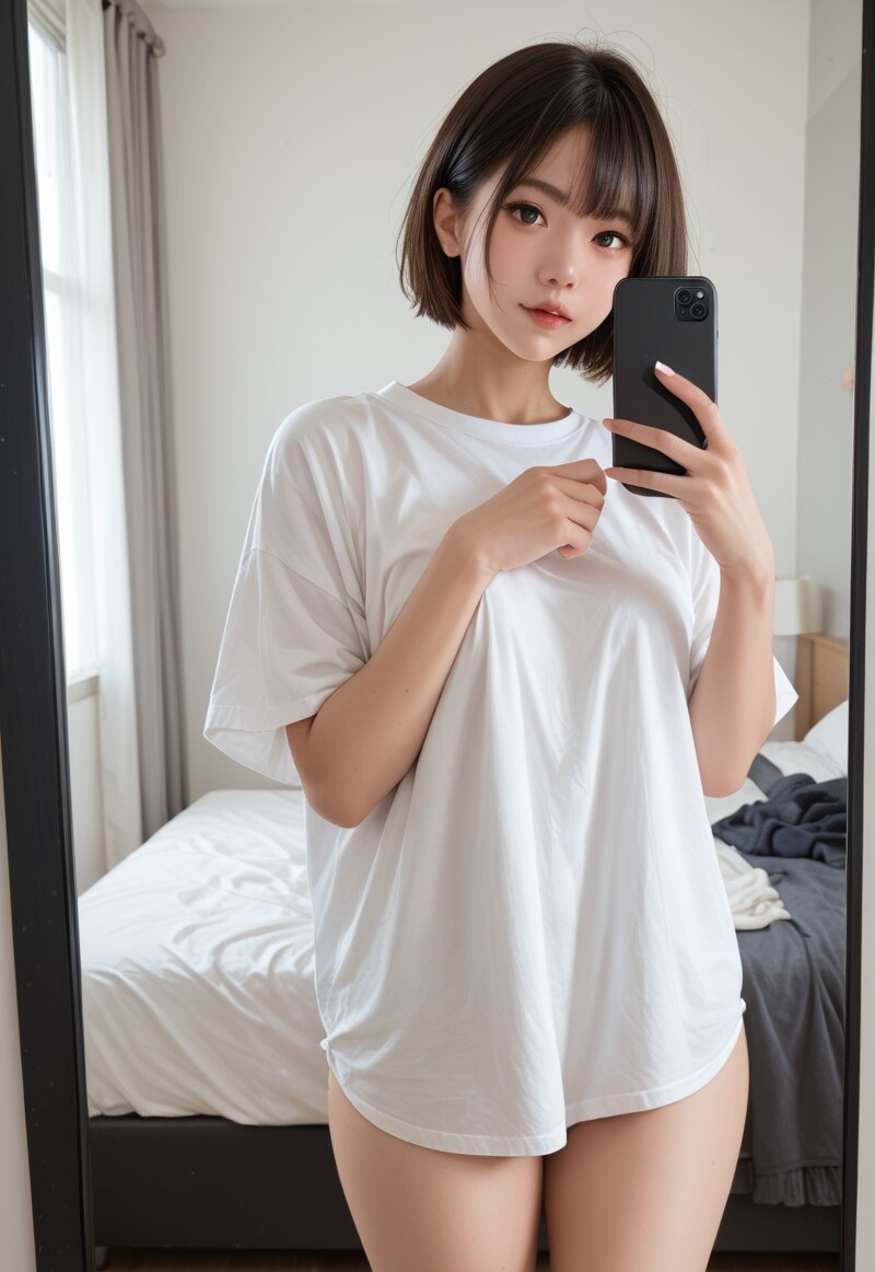 パイパン自撮り