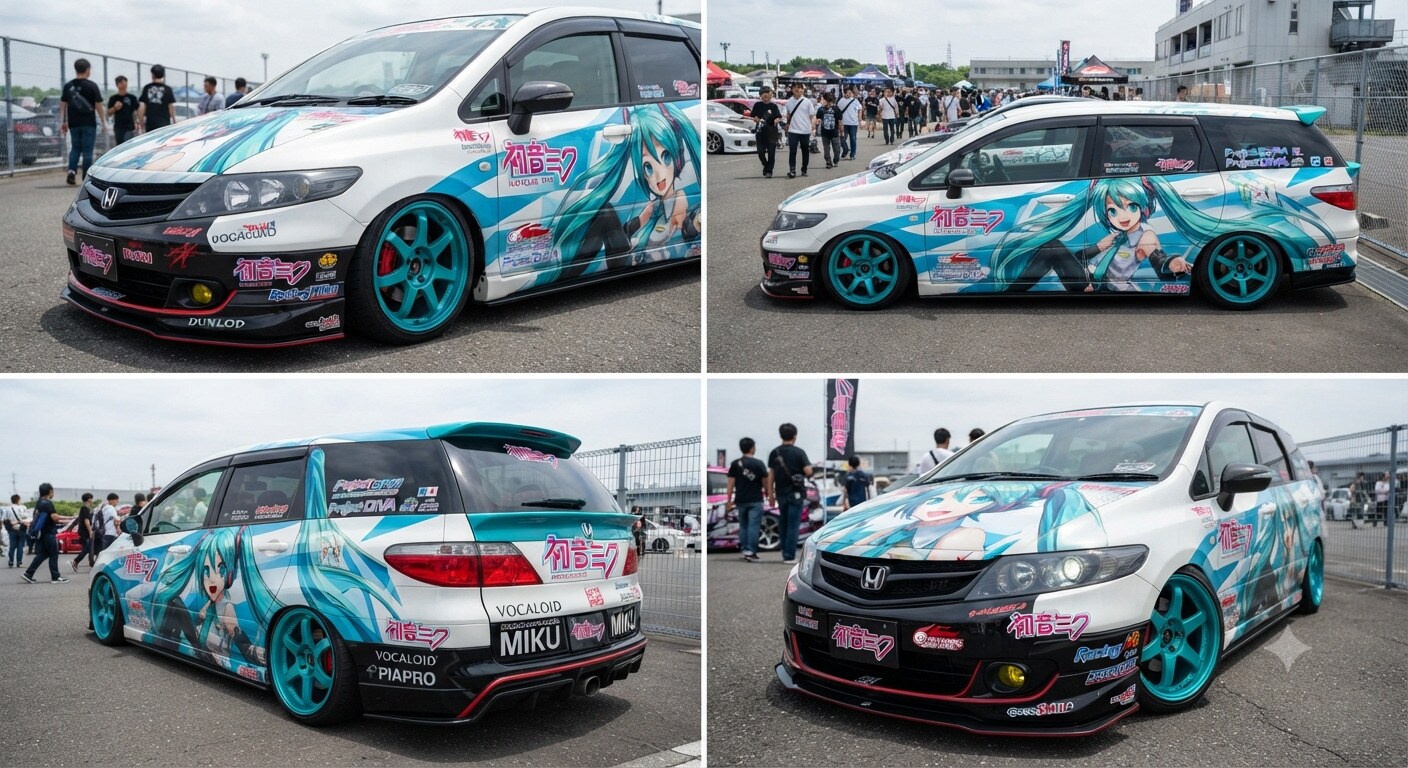 初音ミク痛車エアウェイブ | の人気AIイラスト・グラビア