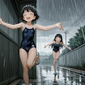 雨の日を楽しむ 2枚目
