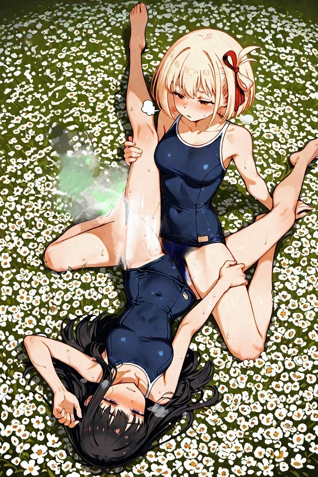 花畑の二人（623）