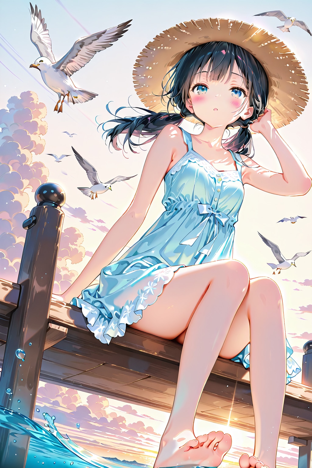 桟橋(QILIN)(13) | の人気AIイラスト・グラビア