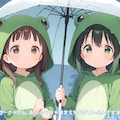 【#傘】雨の日カエルの着ぐるみを着て紫陽花の花を観察 6枚目