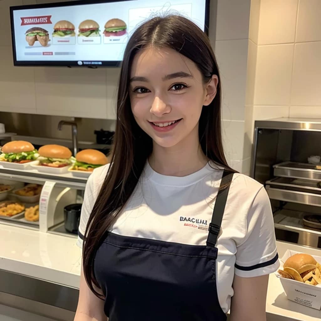 黒髪ロングでクルーの美女９０