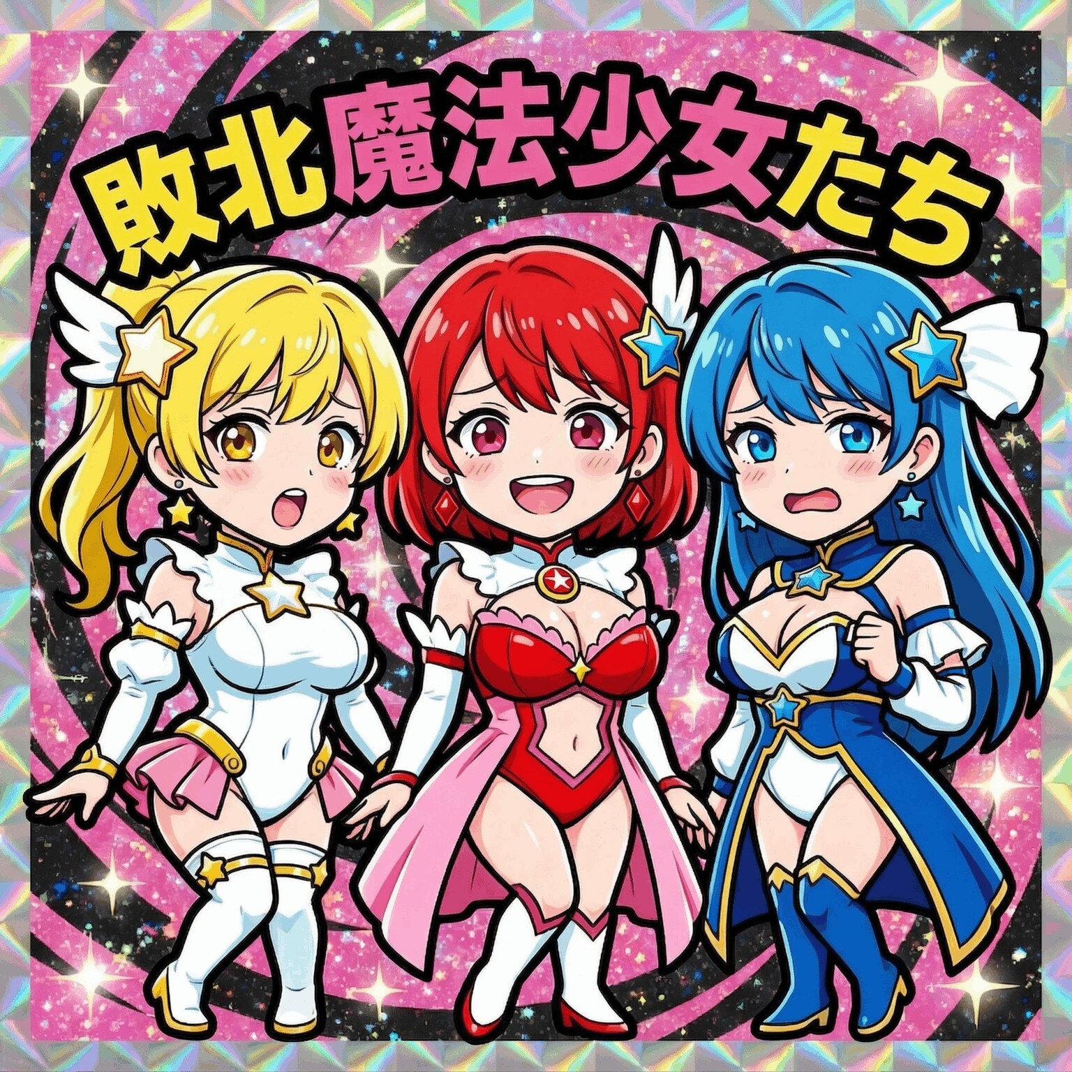 シールになった魔法少女たち