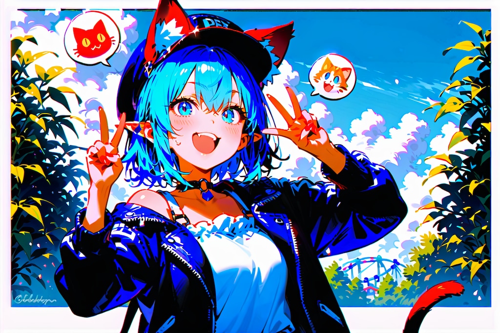 HALOさんでテヘペロ するねず耳エルフ耳のデルタもんさん