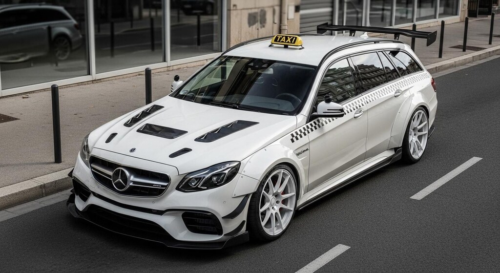 メルセデスベンツワゴンタクシーのドリ車