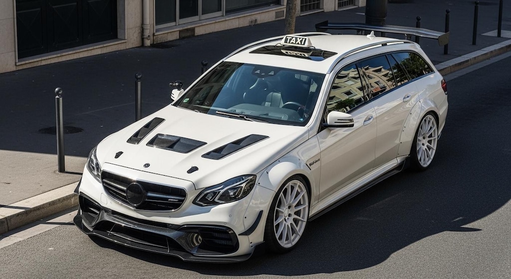 メルセデスベンツワゴンタクシーのドリ車