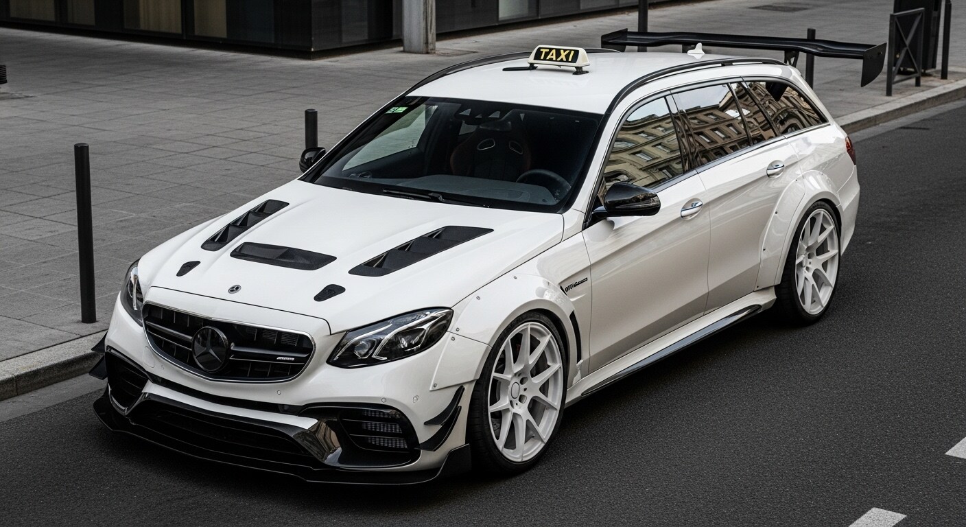メルセデスベンツワゴンタクシーのドリ車 | の人気AIイラスト・グラビア