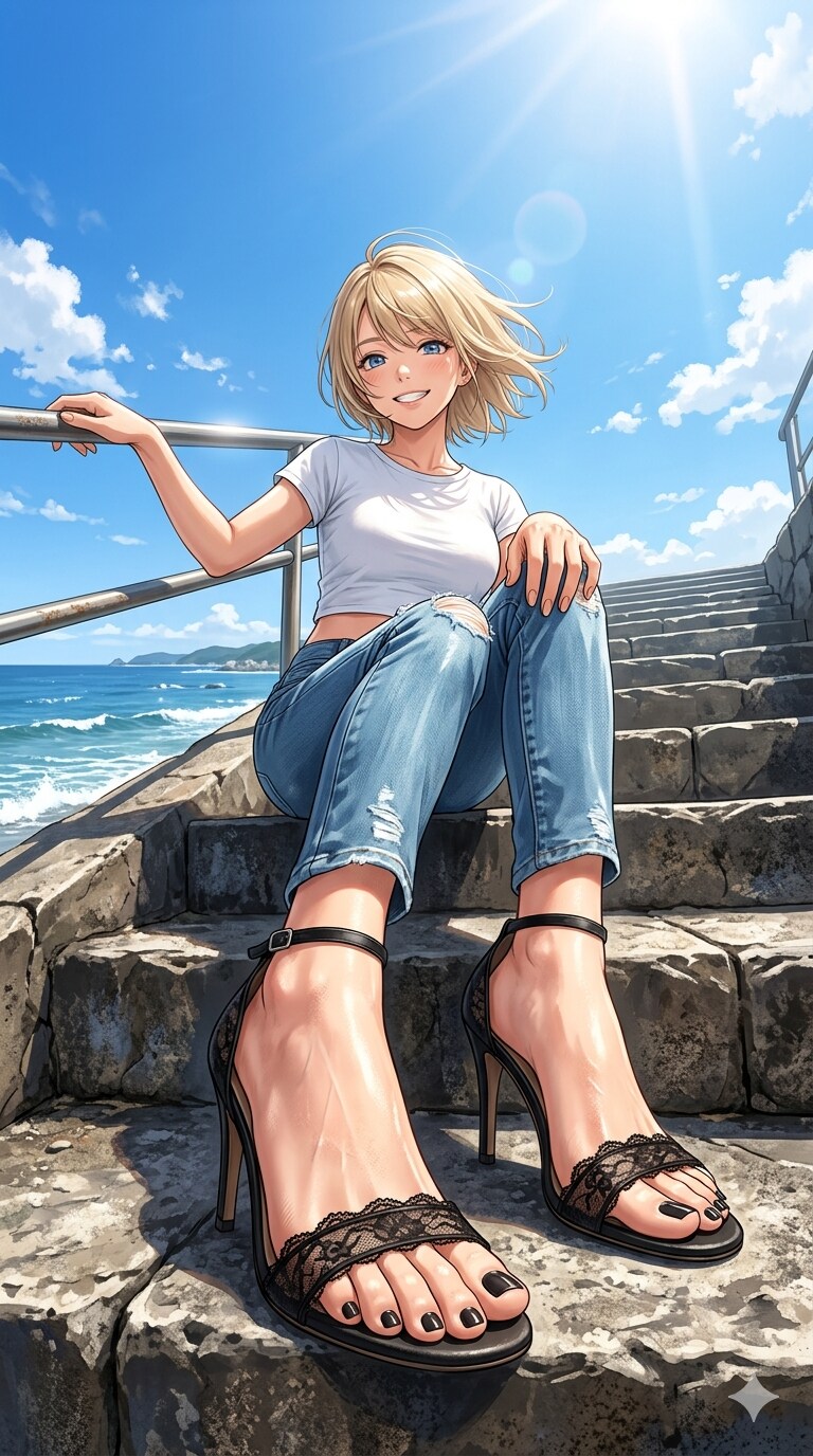 晴れた日のつま先