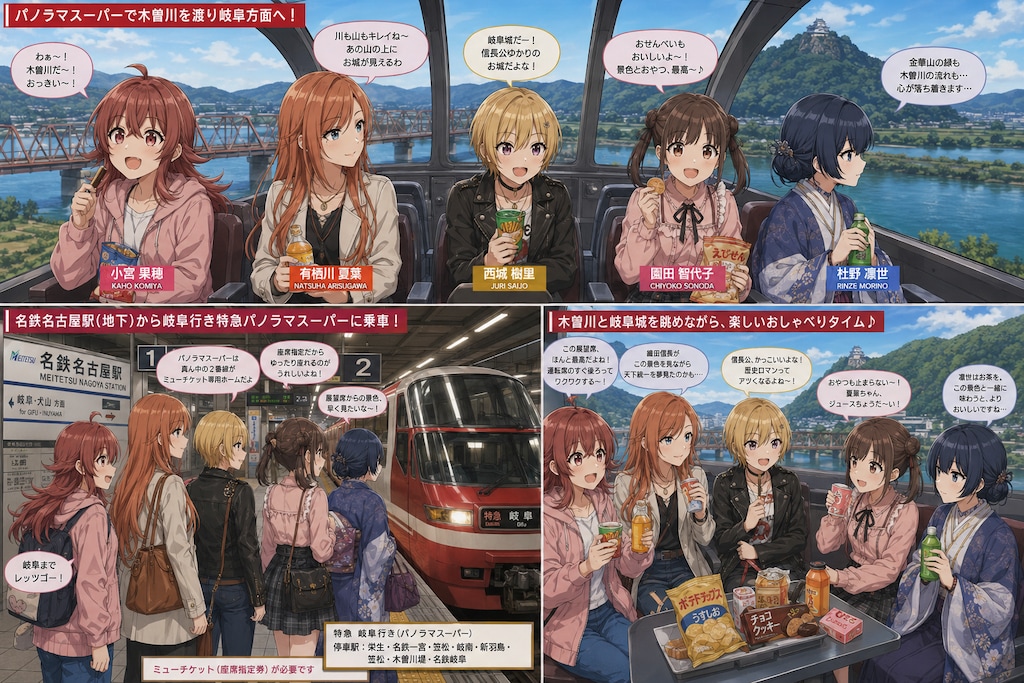 放課後クライマックスガールズ、パノラマスーパーで岐阜へ
