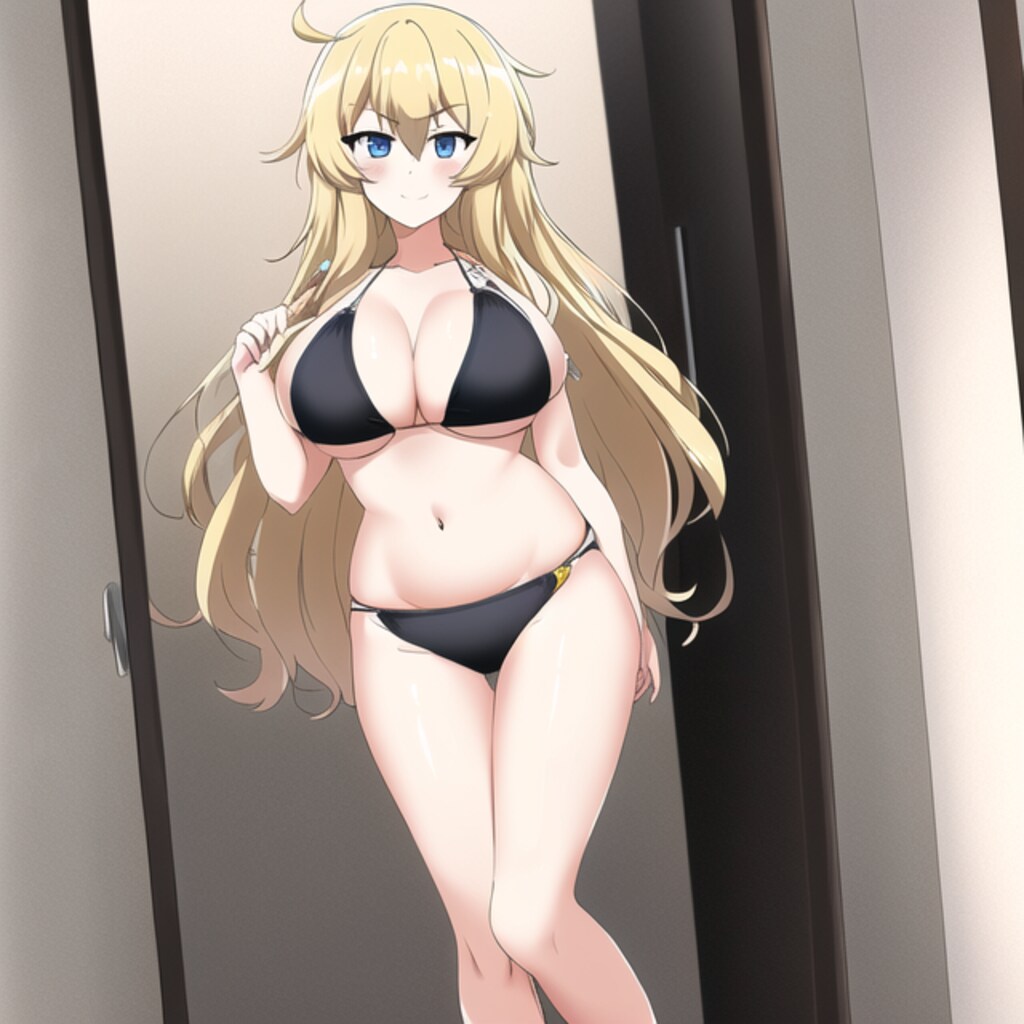 お姉さんが夏に向けてアップを始めたようです