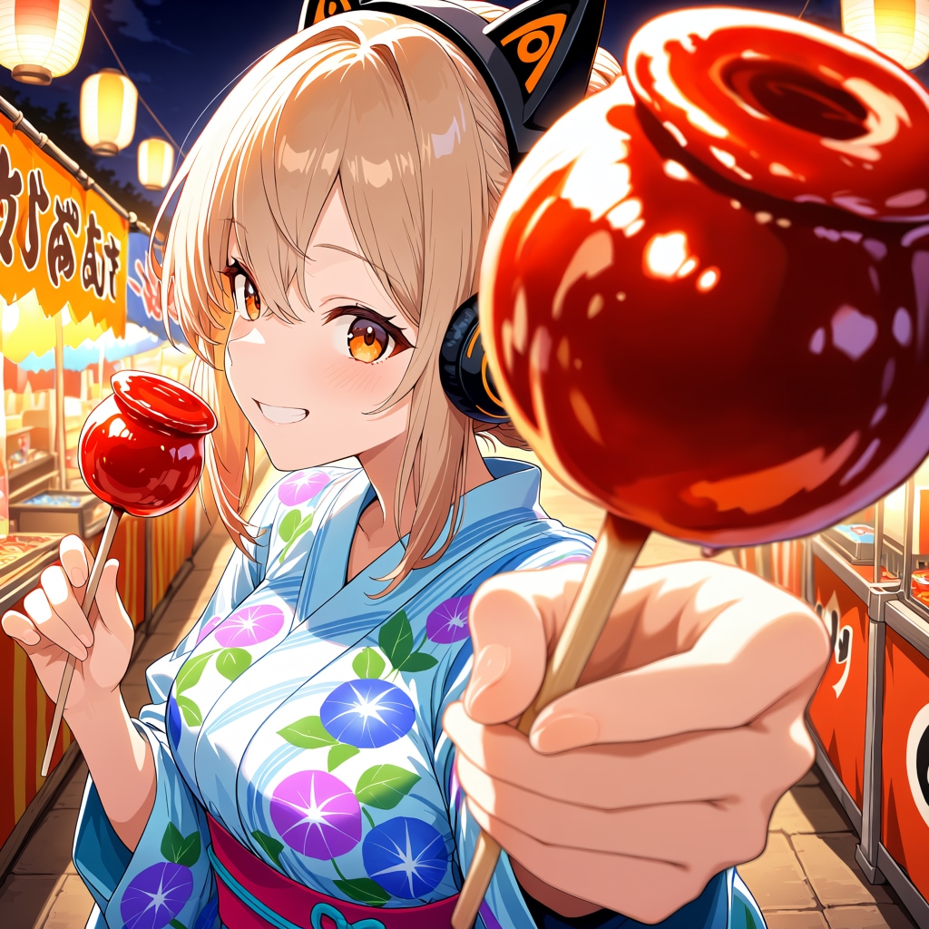 りんご飴 | chichi-pui(ちちぷい)AIイラスト専用の投稿&生成サイト