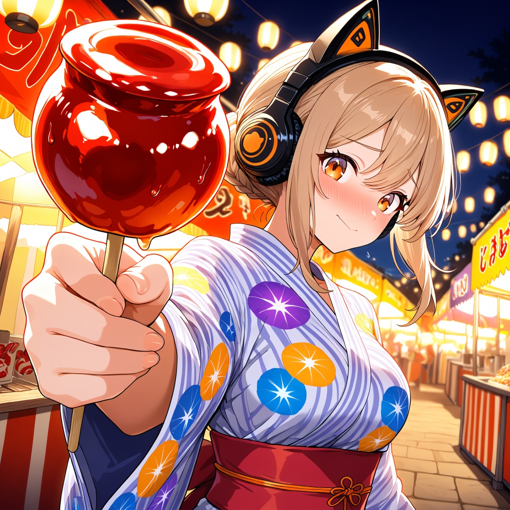 りんご飴 | chichi-pui(ちちぷい)AIイラスト専用の投稿&生成サイト