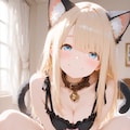 ブロンド猫娘ちゃんの猫下着 5枚目