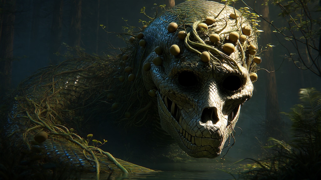 ギチギチ沼の怪物 The monster of the Gichigichi Swamp