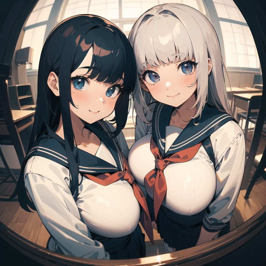 お胸合わせ