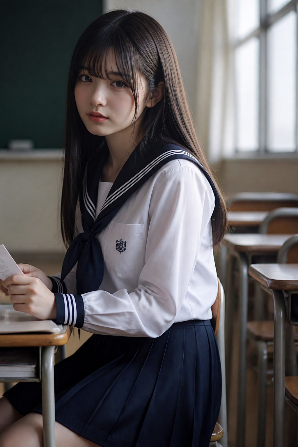 模範解答セーラー服生成テスト