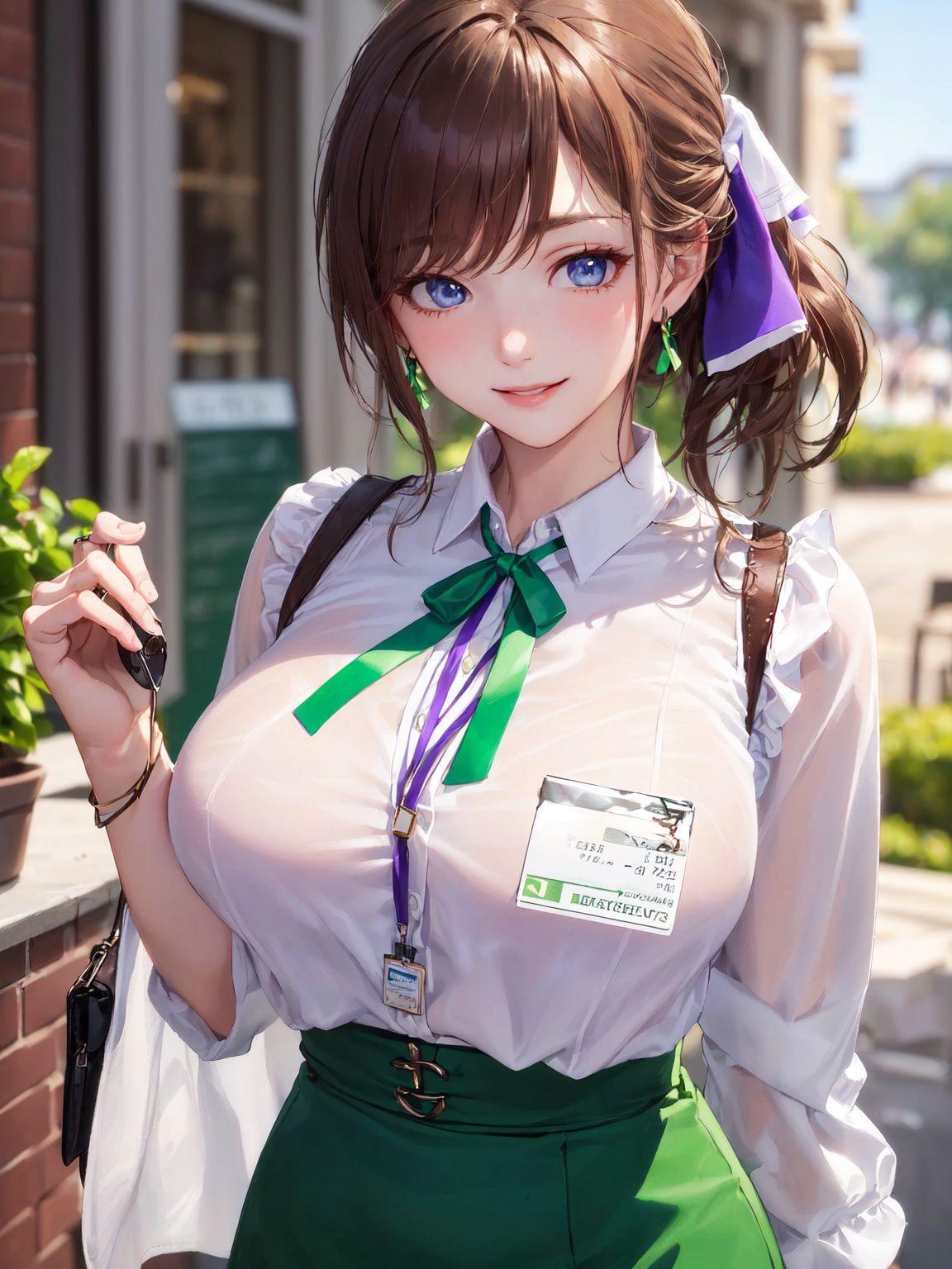 美人OLの昼下がり(30～40代美女)