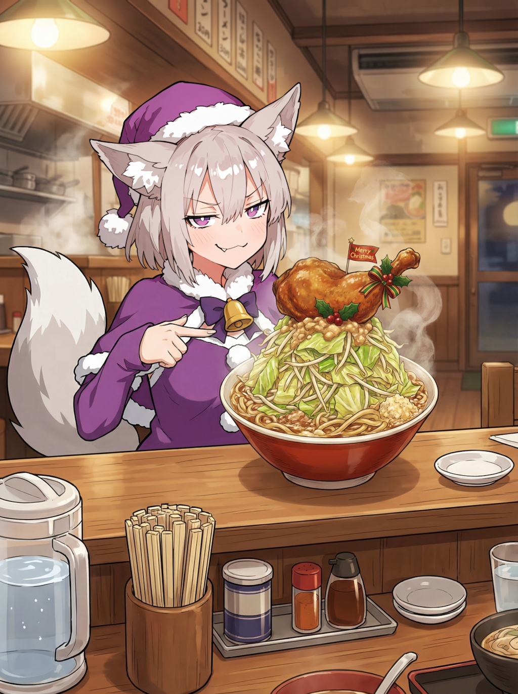 クリスマス限定トッピング二郎系ラーメン -Noodle Grand Prix-