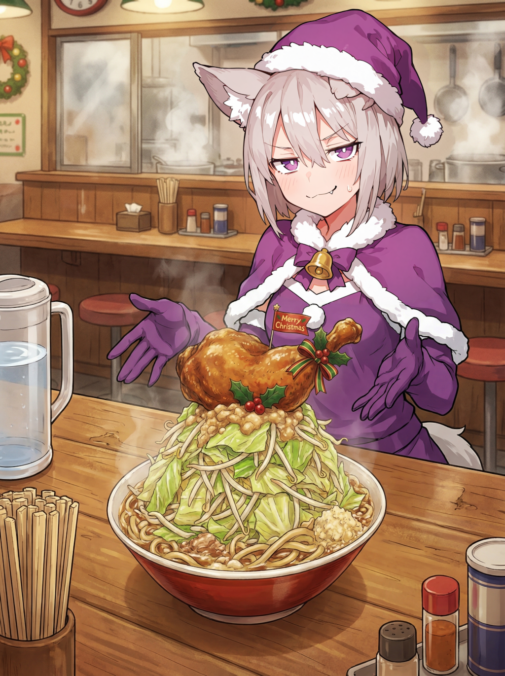 クリスマス限定トッピング二郎系ラーメン -Noodle Grand Prix-