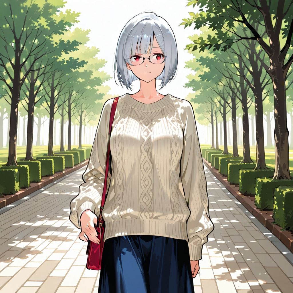 銀髪メイドさんの休日