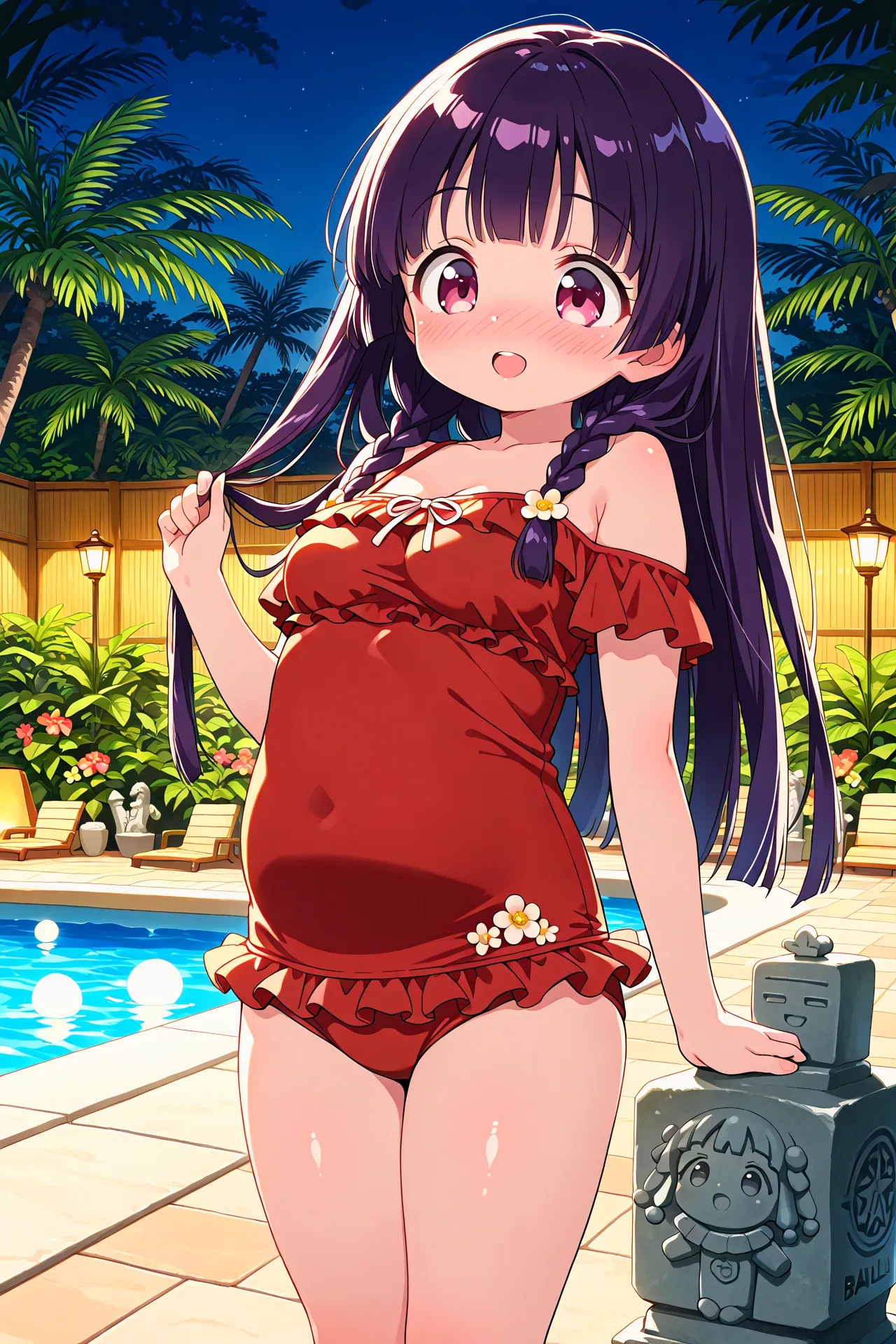 ゆうこちゃんと夜のアジアンリゾート