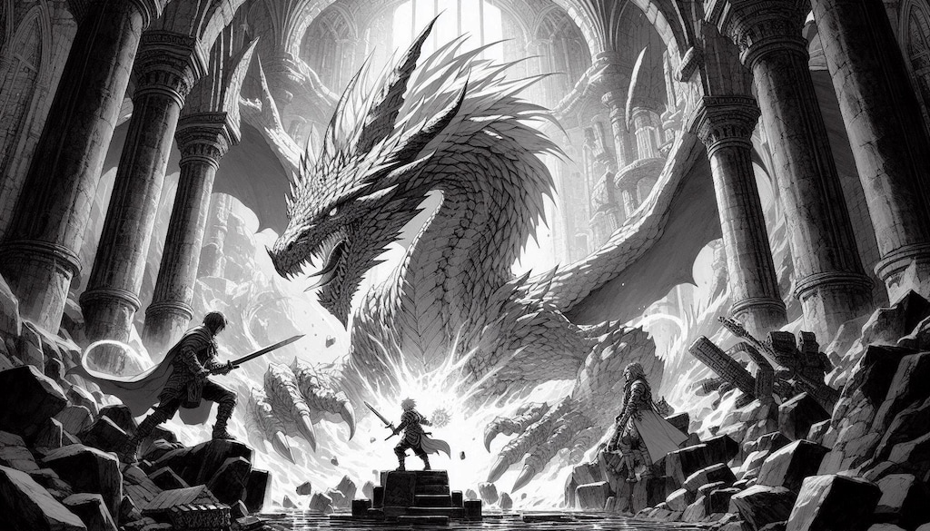 ダンジョン探索ゲームの”ドラゴン戦”色々！