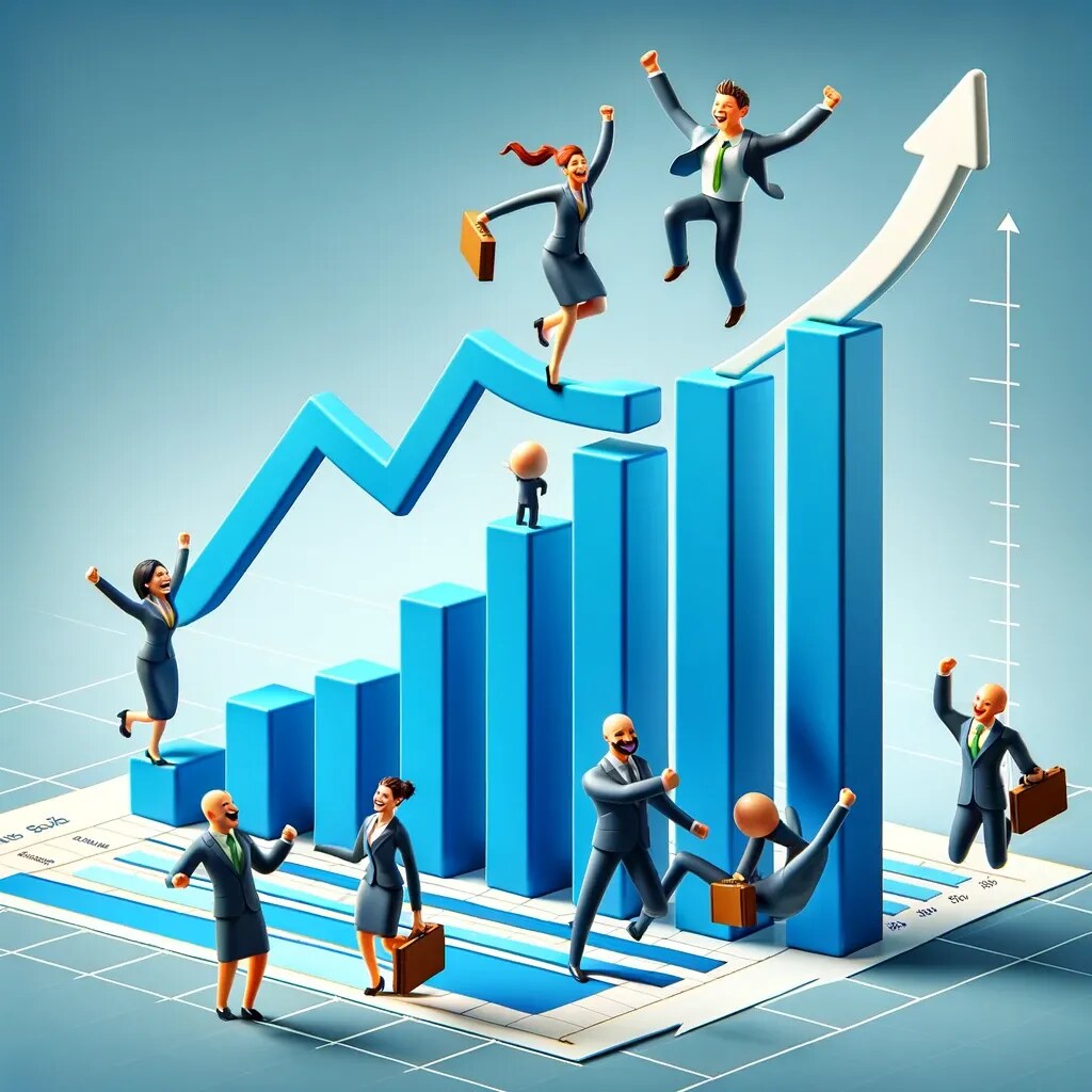 パワポ素材: 細かいことよくわからないけど売上達成！ | の人気AIイラスト・グラビア